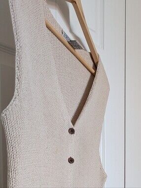 90s Autumn Silk Knit Sweater Vest. Med. See all Pics.